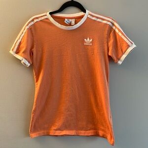 Adidas orange tee, size S